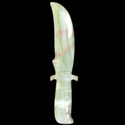 Afghan Jade hand-carved Ceremonial Knife 300*20*70mm 544g in sunlight - Rocks and Things Store