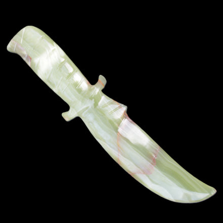 Afghan Jade hand-carved Ceremonial Knife 300*20*70mm 544g in sunlight - Rocks and Things Store