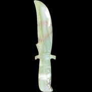 Afghan Jade hand-carved Ceremonial Knife 300*20*70mm 544g in sunlight - Rocks and Things Store