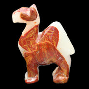 Afghan Jade hand-carved Camel 80*24*103mm 222g in sunlight - Rocks and Things Store