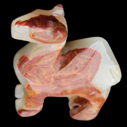 Afghan Jade hand-carved Camel 80*24*103mm 222g in sunlight - Rocks and Things Store