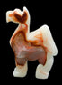 Afghan Jade hand-carved Camel 70*26*105mm 256g in sunlight - Rocks and Things Store