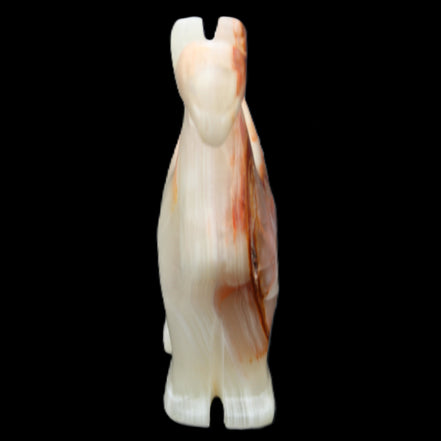 Afghan Jade hand-carved Camel 70*26*105mm 256g in sunlight - Rocks and Things Store