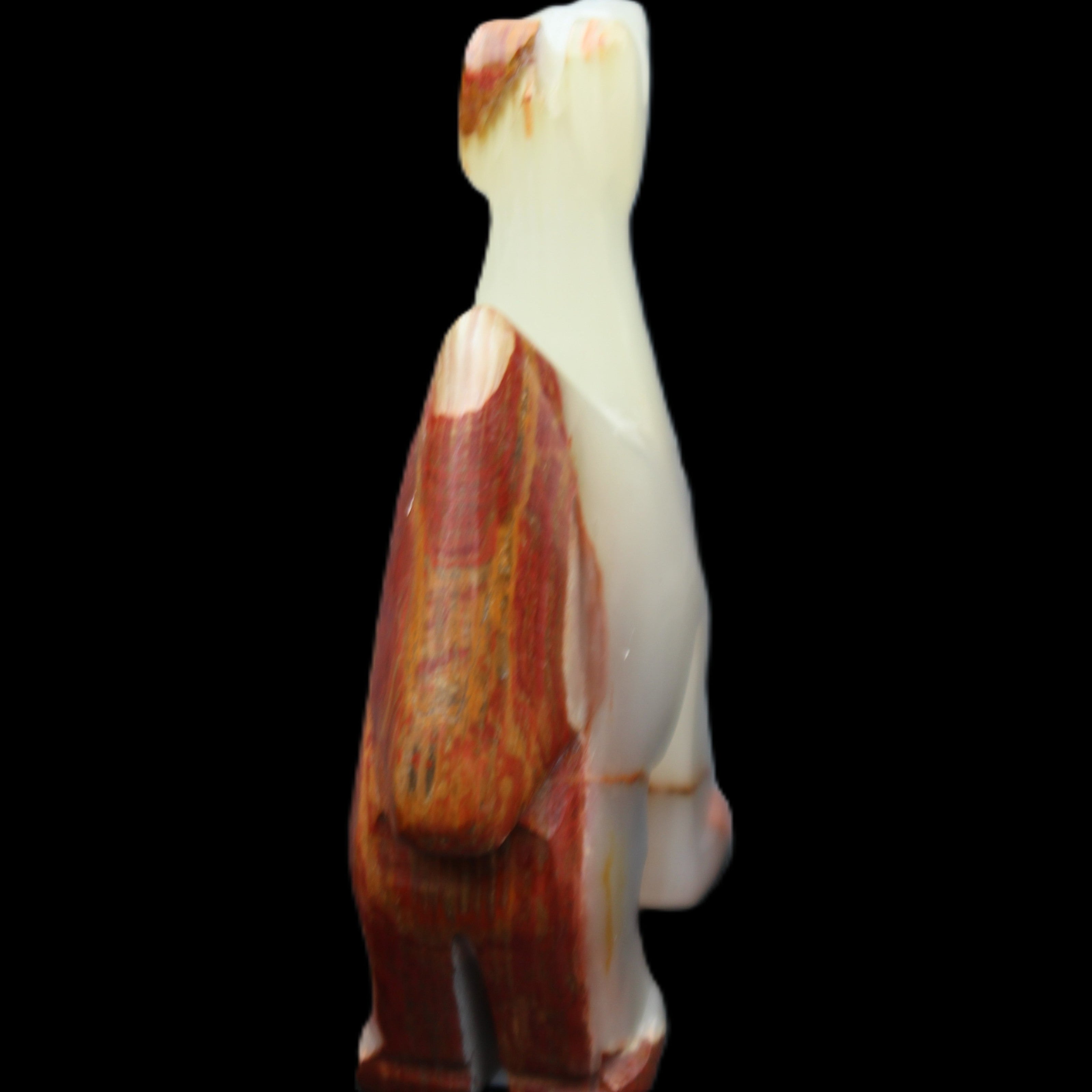 Afghan Jade hand-carved Camel 73*30*105mm 270g in sunlight - Rocks and Things Store