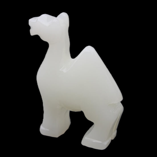 Afghan Jade hand-carved Camel 70*25*98mm 217g in sunlight - Rocks and Things Store
