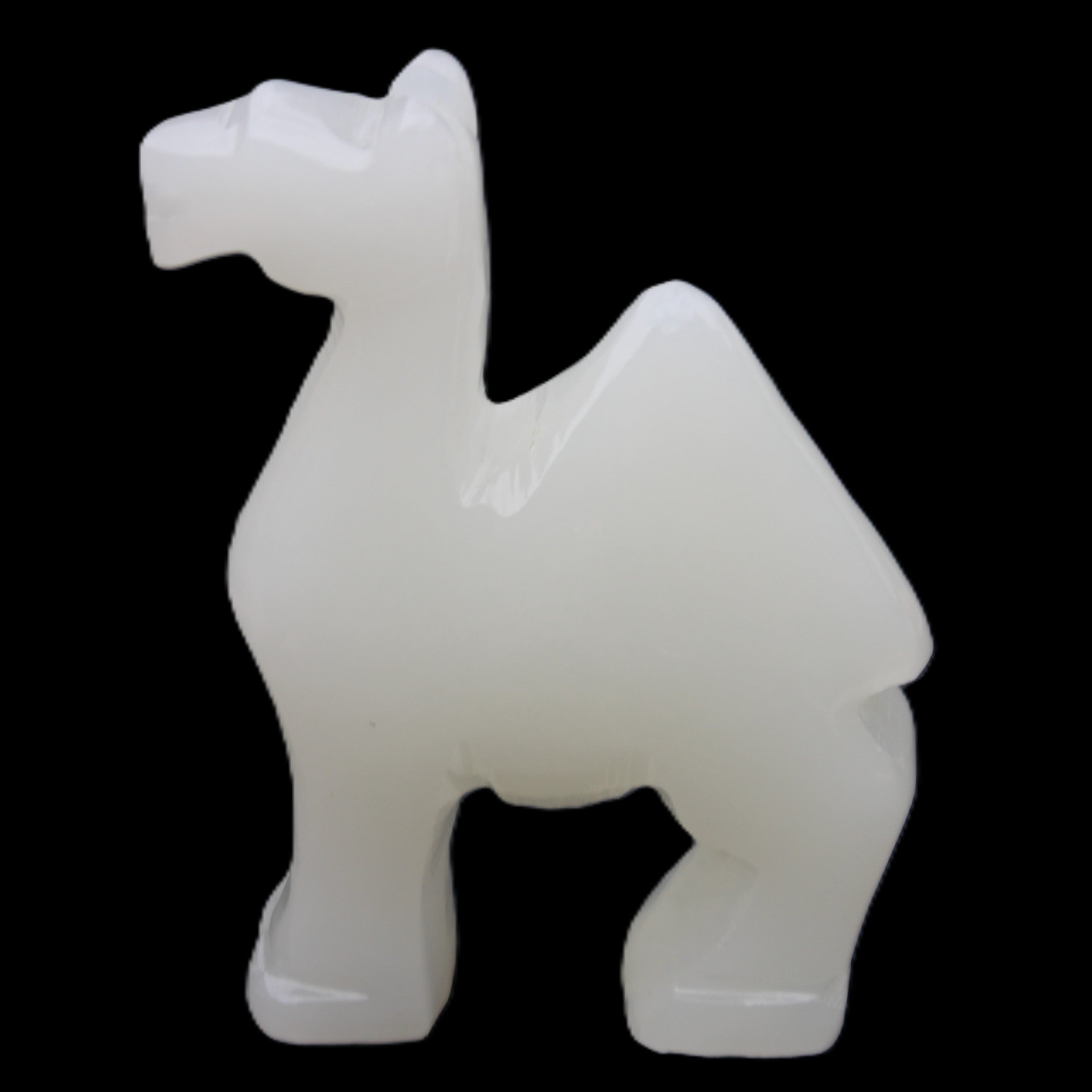 Afghan Jade hand-carved Camel 70*25*98mm 217g in sunlight - Rocks and Things Store