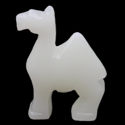 Afghan Jade hand-carved Camel 70*25*98mm 217g in sunlight - Rocks and Things Store