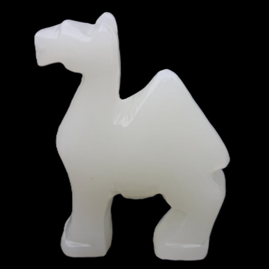Afghan Jade hand-carved Camel 70*25*98mm 217g in sunlight - Rocks and Things Store