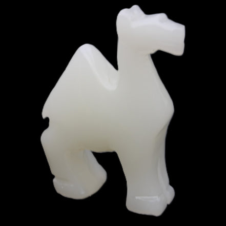 Afghan Jade hand-carved Camel 70*25*98mm 217g in sunlight - Rocks and Things Store