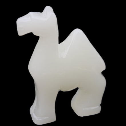 Afghan Jade hand-carved Camel 70*25*98mm 217g in sunlight - Rocks and Things Store