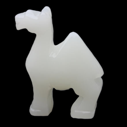 Afghan Jade hand-carved Camel 70*25*98mm 217g in sunlight - Rocks and Things Store