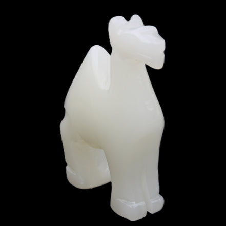 Afghan Jade hand-carved Camel 70*25*98mm 217g in sunlight - Rocks and Things Store