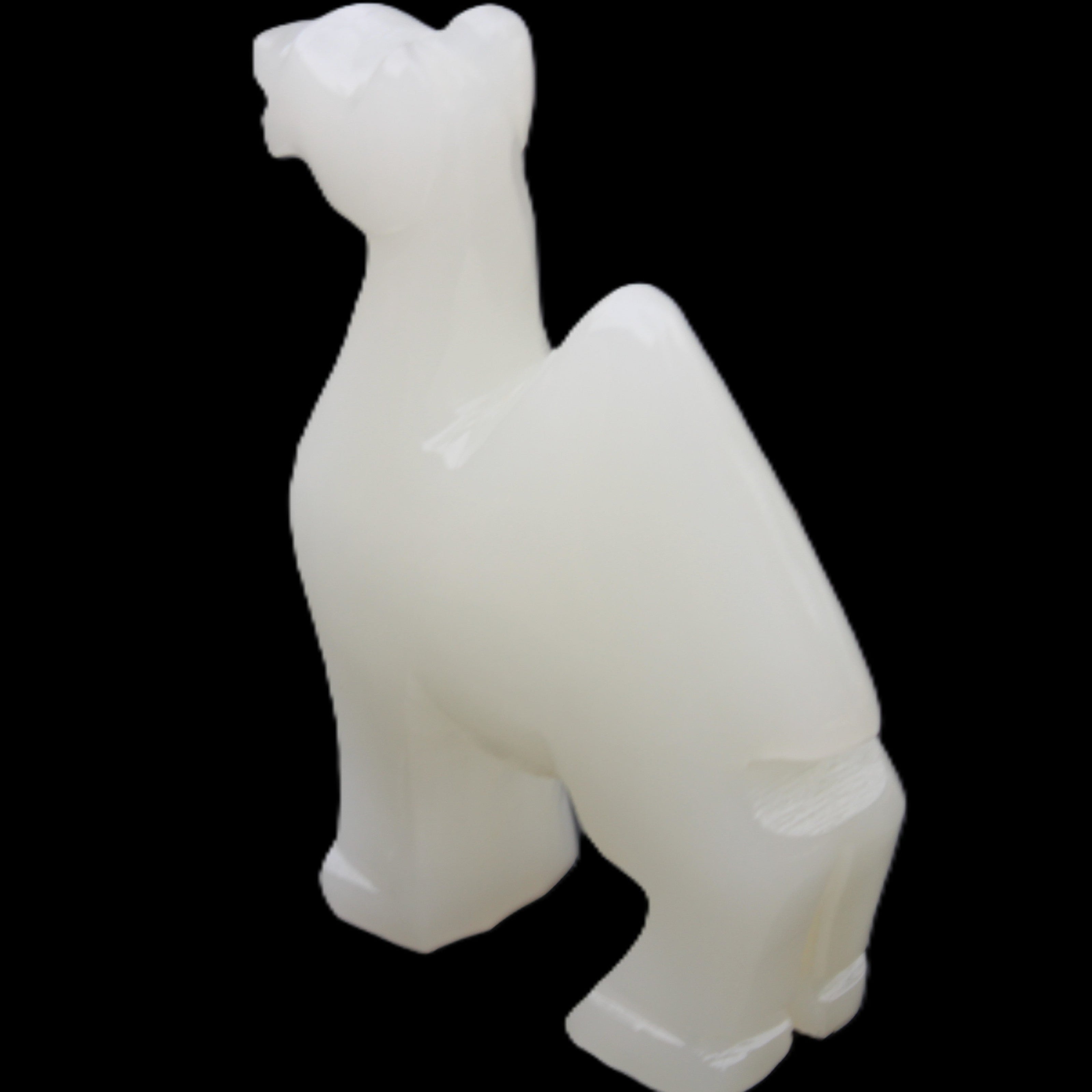 Afghan Jade hand-carved Camel 70*25*98mm 217g in sunlight - Rocks and Things Store