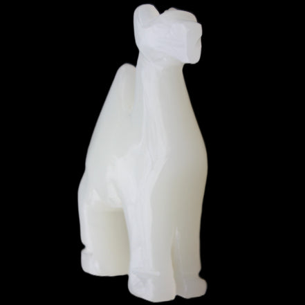 Afghan Jade hand-carved Camel 70*25*98mm 217g in sunlight - Rocks and Things Store