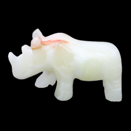 Afghan Jade hand-carved Rhino 100*30*57mm 208g in sunlight - Rocks and Things Store