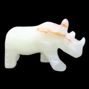 Afghan Jade hand-carved Rhino 100*30*57mm 208g in sunlight - Rocks and Things Store