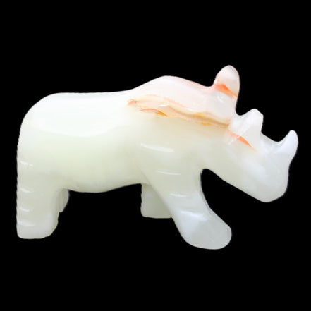 Afghan Jade hand-carved Rhino 100*30*57mm 208g in sunlight - Rocks and Things Store