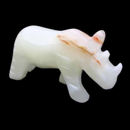 Afghan Jade hand-carved Rhino 100*30*57mm 208g in sunlight - Rocks and Things Store