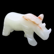 Afghan Jade hand-carved Rhino 100*30*57mm 208g in sunlight - Rocks and Things Store