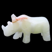 Afghan Jade hand-carved Rhino 100*30*57mm 208g in sunlight - Rocks and Things Store