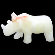 Afghan Jade hand-carved Rhino 100*30*57mm 208g in sunlight - Rocks and Things Store