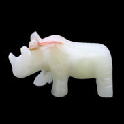 Afghan Jade hand-carved Rhino 100*30*57mm 208g in sunlight - Rocks and Things Store