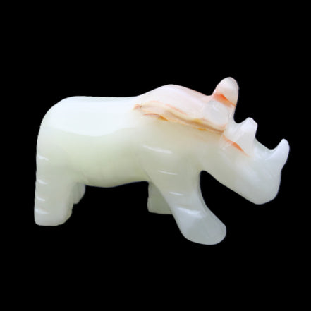 Afghan Jade hand-carved Rhino 100*30*57mm 208g in sunlight - Rocks and Things Store