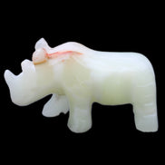 Afghan Jade hand-carved Rhino 100*30*57mm 208g in sunlight - Rocks and Things Store