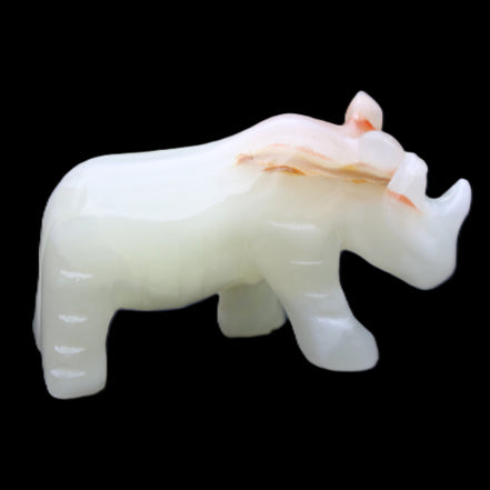 Afghan Jade hand-carved Rhino 100*30*57mm 208g in sunlight - Rocks and Things Store