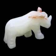 Afghan Jade hand-carved Rhino 100*30*57mm 208g in sunlight - Rocks and Things Store