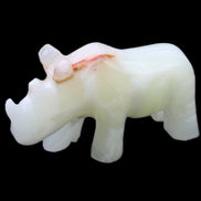 Afghan Jade hand-carved Rhino 100*30*57mm 208g in sunlight - Rocks and Things Store