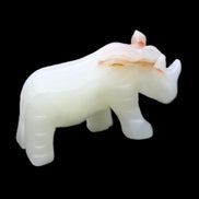 Afghan Jade hand-carved Rhino 100*30*57mm 208g in sunlight - Rocks and Things Store