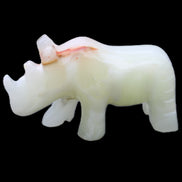 Afghan Jade hand-carved Rhino 100*30*57mm 208g in sunlight - Rocks and Things Store