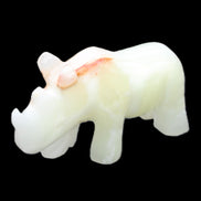 Afghan Jade hand-carved Rhino 100*30*57mm 208g in sunlight - Rocks and Things Store