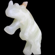 Afghan Jade hand-carved Rhino 100*30*57mm 208g in sunlight - Rocks and Things Store