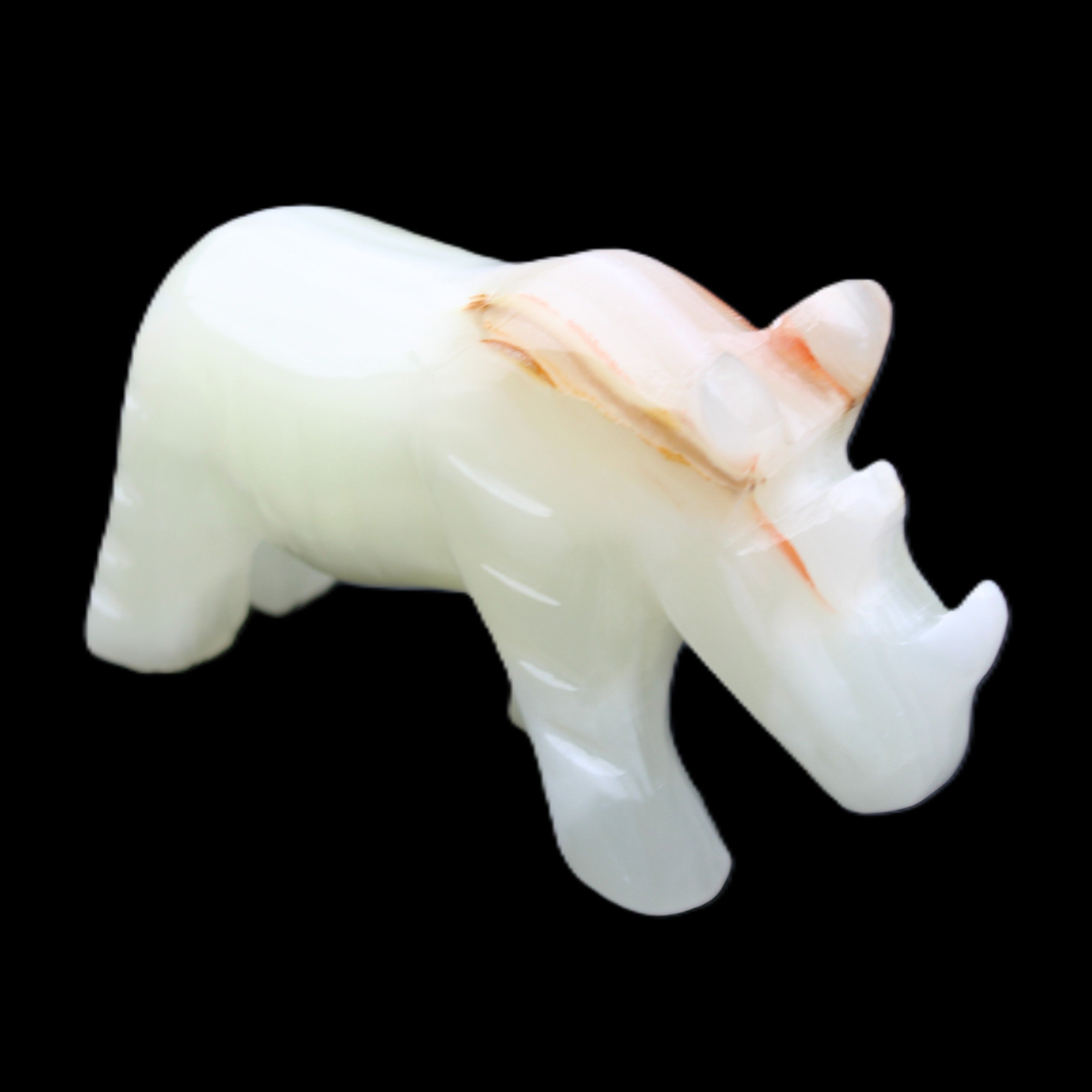 Afghan Jade hand-carved Rhino 100*30*57mm 208g in sunlight - Rocks and Things Store