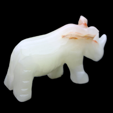 Afghan Jade hand-carved Rhino 100*30*57mm 208g in sunlight - Rocks and Things Store