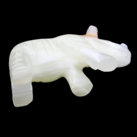 Afghan Jade hand-carved Rhino 100*30*57mm 208g in sunlight - Rocks and Things Store