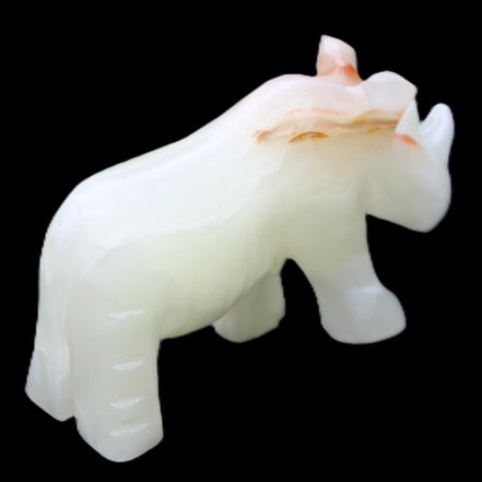 Afghan Jade hand-carved Rhino 100*30*57mm 208g in sunlight - Rocks and Things Store