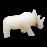 Afghan Jade hand-carved Rhino 100*30*57mm 220g in sunlight - Rocks and Things Store
