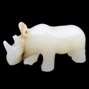 Afghan Jade hand-carved Rhino 100*30*57mm 220g in sunlight - Rocks and Things Store