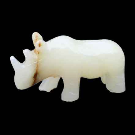 Afghan Jade hand-carved Rhino 100*30*57mm 220g in sunlight - Rocks and Things Store