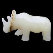 Afghan Jade hand-carved Rhino 100*30*57mm 220g in sunlight - Rocks and Things Store