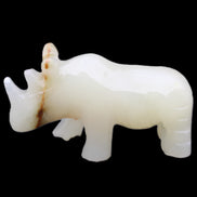 Afghan Jade hand-carved Rhino 100*30*57mm 220g in sunlight - Rocks and Things Store