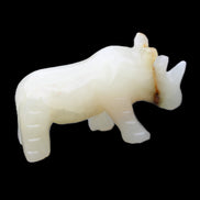 Afghan Jade hand-carved Rhino 100*30*57mm 220g in sunlight - Rocks and Things Store