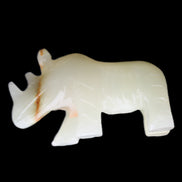 Afghan Jade hand-carved Rhino 100*30*57mm 220g in sunlight - Rocks and Things Store