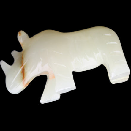 Afghan Jade hand-carved Rhino 100*30*57mm 220g in sunlight - Rocks and Things Store