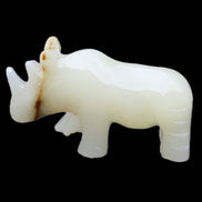 Afghan Jade hand-carved Rhino 100*30*57mm 220g in sunlight - Rocks and Things Store