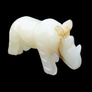 Afghan Jade hand-carved Rhino 100*30*57mm 220g in sunlight - Rocks and Things Store