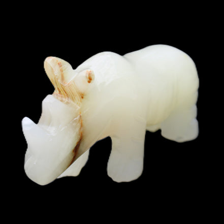 Afghan Jade hand-carved Rhino 100*30*57mm 220g in sunlight - Rocks and Things Store